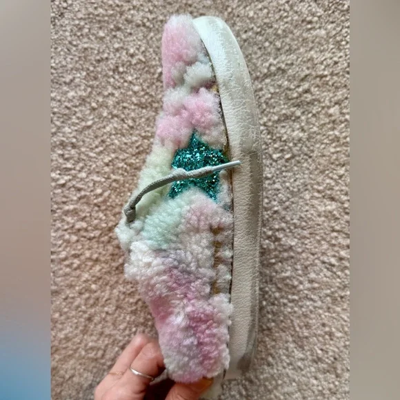 Golden Goose Super-Star Sabot Geniuine Shearling Sneakers - Picture 4 of 12